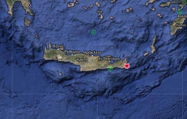 Σεισμική Δόνηση 5.5 Ρίχτερ στη Νότια Κρήτη